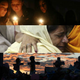 From top: Mourners in Newtown (Mario Tama/Getty); Oak Creek (Darren Hauck/Getty); Aurora (Kevork Djansezian/Getty)